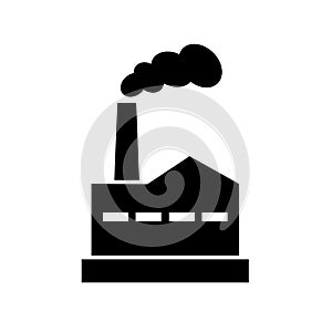 Old factory vector icon