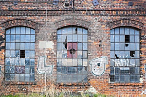 Old factory windows