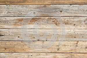 Old faded dull pine flat natural wood fence background