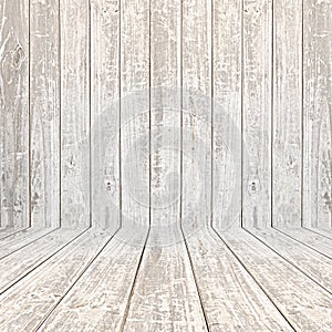 Old faded wooden room background