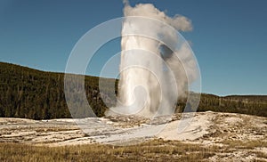 Old Faithful geyser, Yellowstone national park,WY,USA