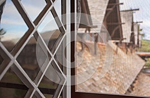 Old Faithful Inn, Windowpane View, Yellowstone National Park