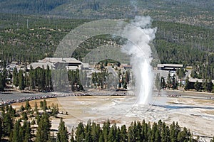 Old Faithful from Observation point