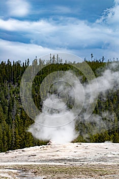 Old faithful yellowstone national park wyoming