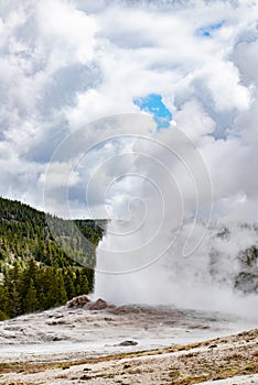 Old faithful yellowstone national park wyoming