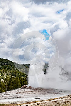 Old faithful yellowstone national park wyoming