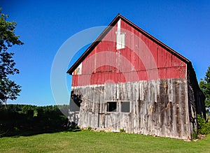 Old, falling apart barn