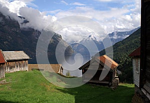 Old farm at Aurlandsfjord