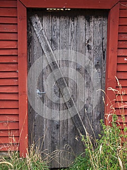 Old farm barn door