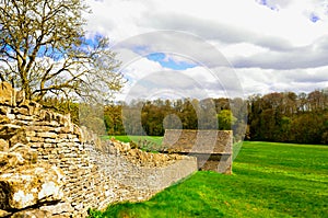 Old farm, Bibury, Cotswold, England