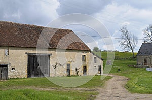 Old farm building, Nivernais Canal, Burgundy