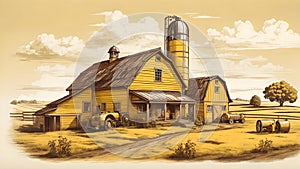 Old farm buildings