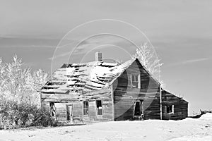 Old farm house in Winter