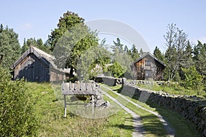 Old farm landscape