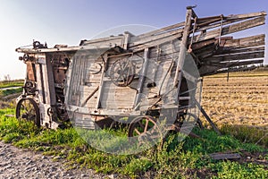 Old farm machine