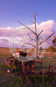 Old farm machinery