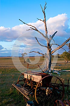 Old farm plow