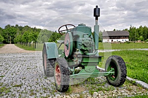 Old farm tractor