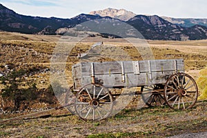 Old Farm Wagon in Montana