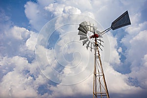 Old farm windmill