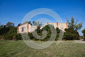 Old farmhouse in the countryside of Emilia Romagna, Italy