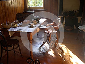 Old farmhouse dining room