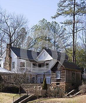 Old Farmhouse on Hill