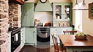 Old farmhouse kitchen decor, interior design and furniture, English cottage kitchen cabinets, country house interiors