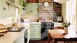 Old farmhouse kitchen decor, interior design and furniture, English cottage kitchen cabinets, country house interiors