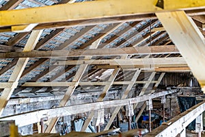 Old Farmhouse reconstruction, roof rebuild