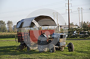 Old farming truck at farm