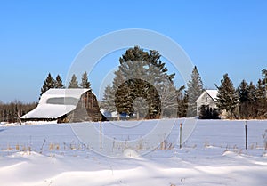 Old farmstead in northern Minnesota