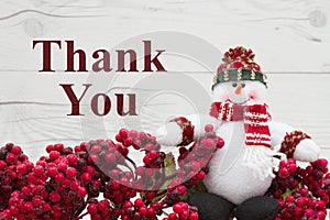 Old fashion Christmas thank you message