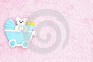 Old fashion pink baby background