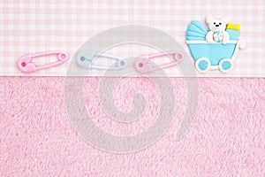 Old fashion pink baby background