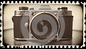 Old fashion vintage photo camera