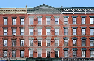 Old fashioned apartment building facade