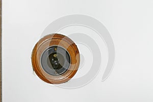 Old fashioned bakelite light switch