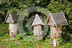 Old-fashioned beehives