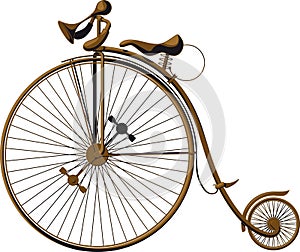 Old fashioned bicycle