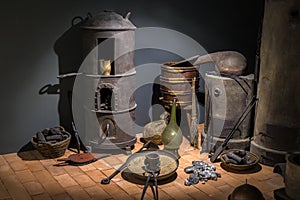 Old fashioned blacksmith workshop