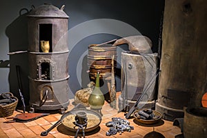 Old fashioned blacksmith workshop