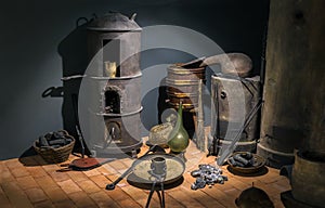 Old fashioned blacksmith workshop