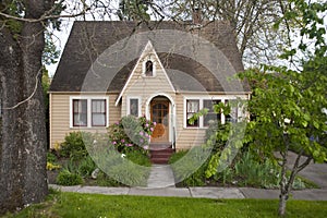 Old-fashioned bungalow photo