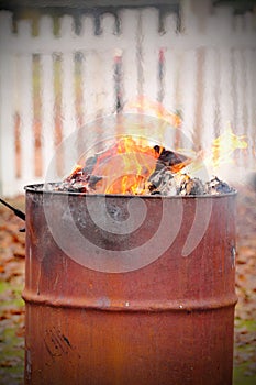 Old Fashioned Burn Barrel