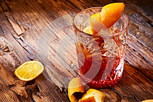 Old fashioned cocktail