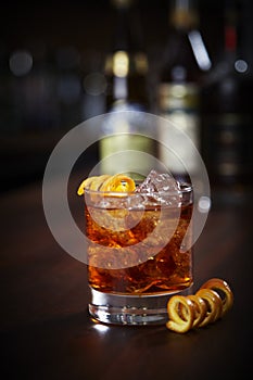 Old Fashioned cocktail photo