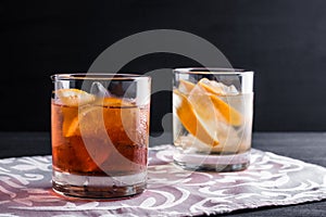 Old fashioned cocktails
