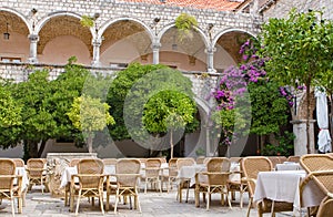 Old-fashioned courtyard