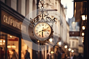 old fashioned decorative clock